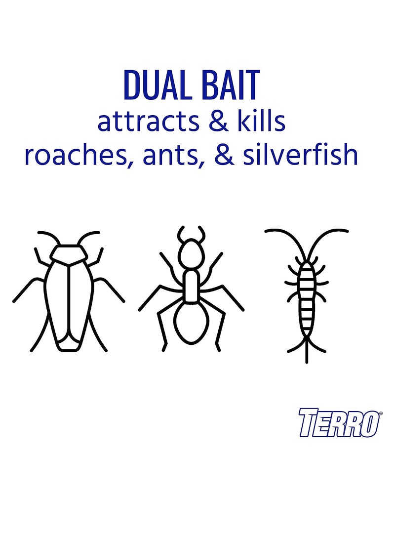 Terro T360 ant and roach stations 1 pack ant & roach baits black