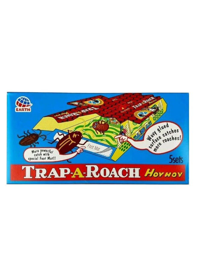 Pack Of 5 Trap-A-Roach Cockroach Insect Multicolour