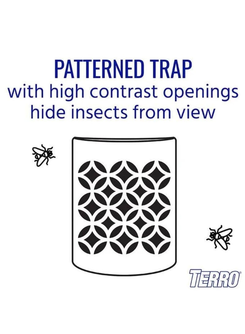 Terro Indoor Fly Trap Plus Lure, Discrete Design, Flexible Placement, Odor Free, T550