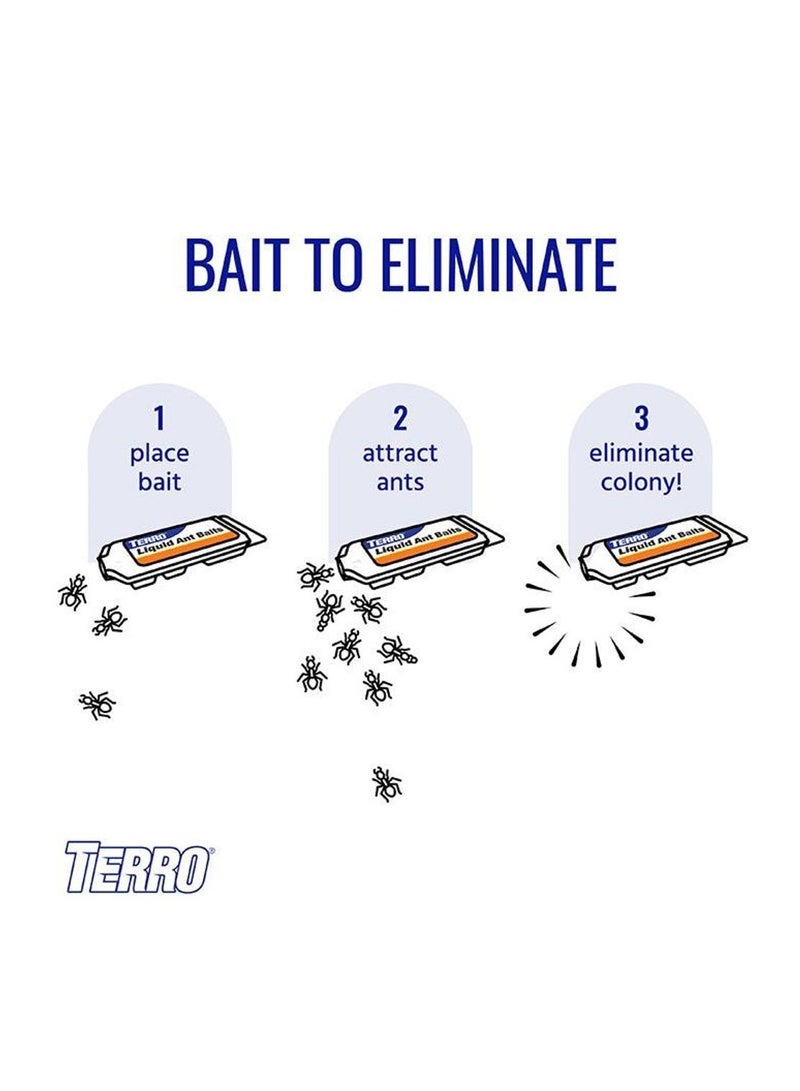 Terro Liquid Ant Baits, Kill Common Household Insects, Pre-Filled & Ready To Use, 6 Bait Stations.