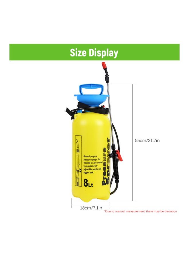 Manual Hand Sprayer Yellow 8Liters