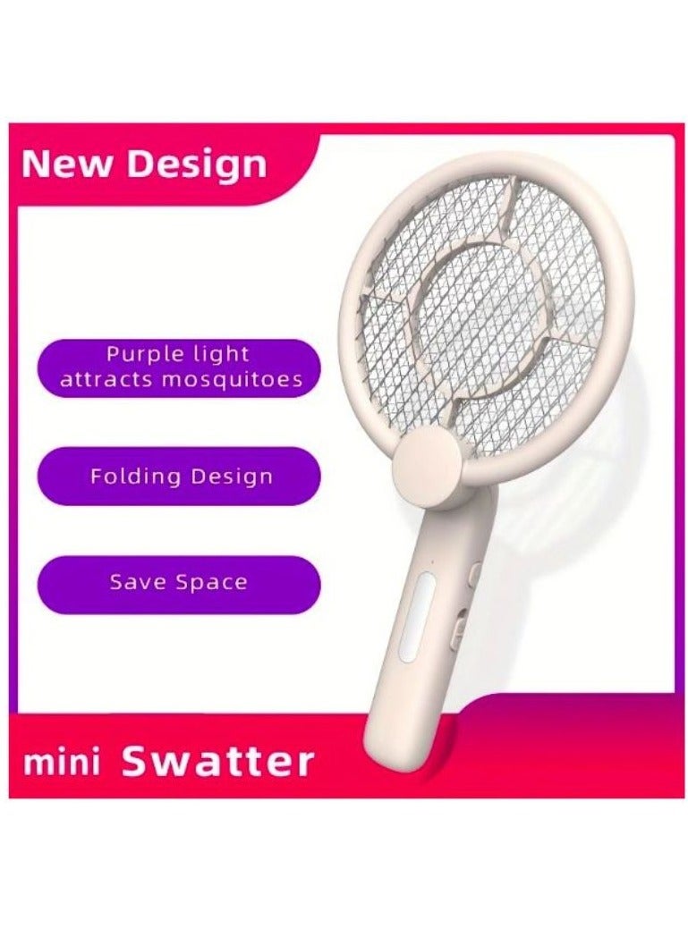 Electric Fly Swatte Bug Zapper Racket 2 In 1 Fly Swatter With 300mAh Battery Rechargeable Mosquito Repellent Lamp For Indoor And Outdoor