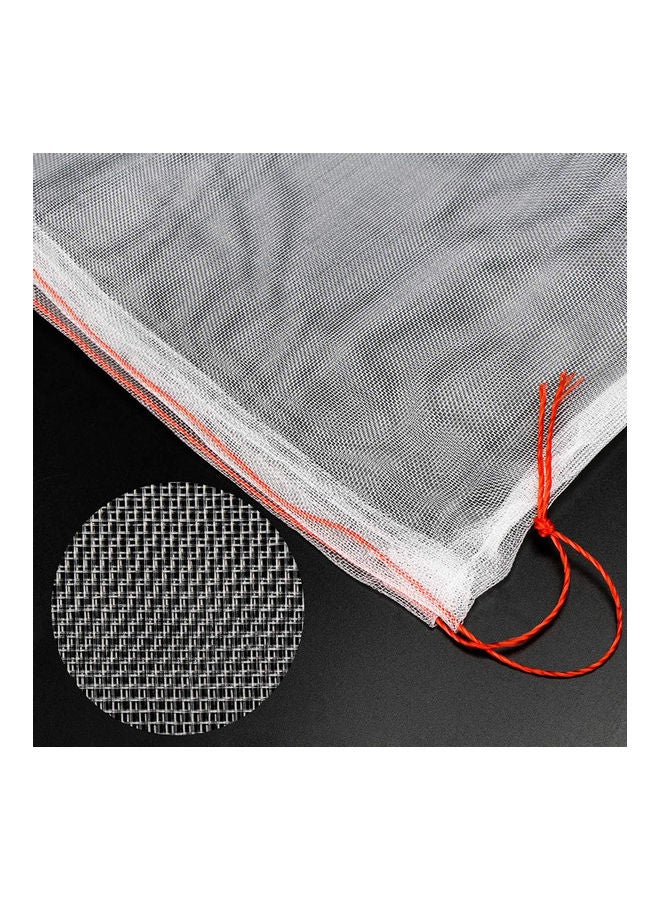 50-Piece Net Bag Cover Insect Protection White