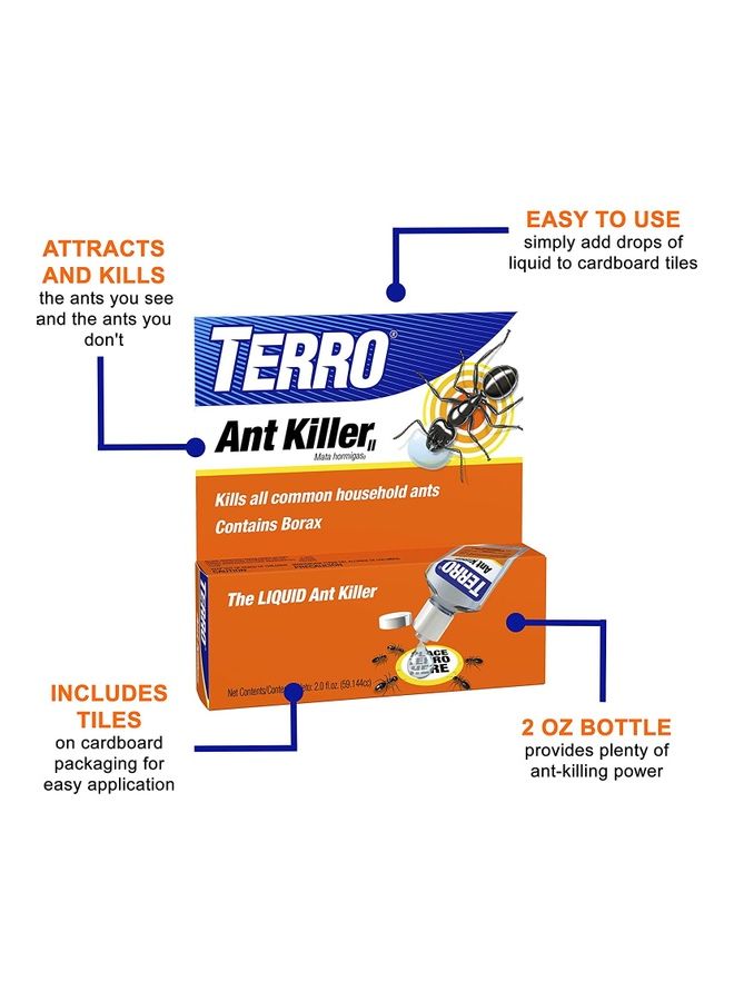 Terro 2 Oz Liquid Ant Killer White 17.02 x 7.11 x 6.6cm