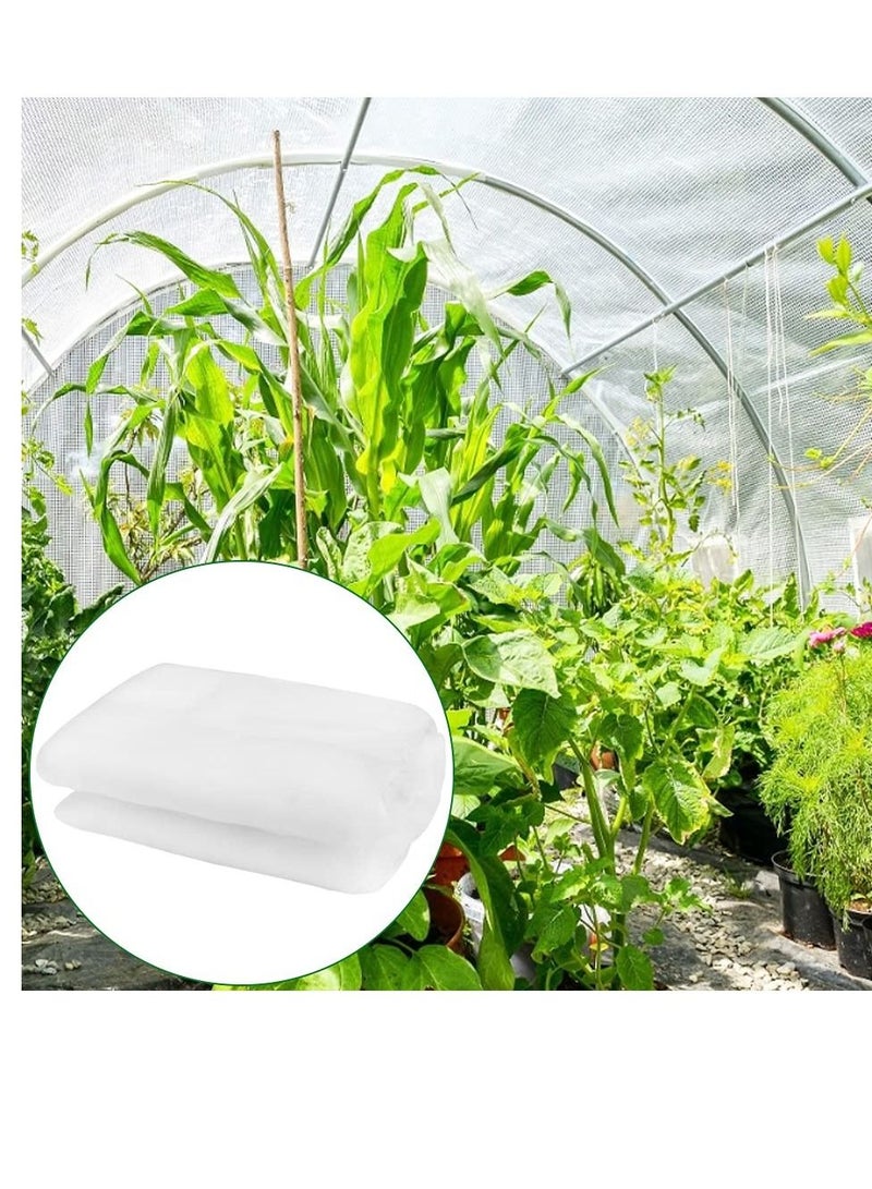 Insect Protection Net, Breathable Garden Vegetable Plant Protect Netting Portable Plant Protection Netting Grow Tunnel Fine Mesh Greenhouse Plant Barrier for Plants Vegetable Fruit (2.5M*6M)