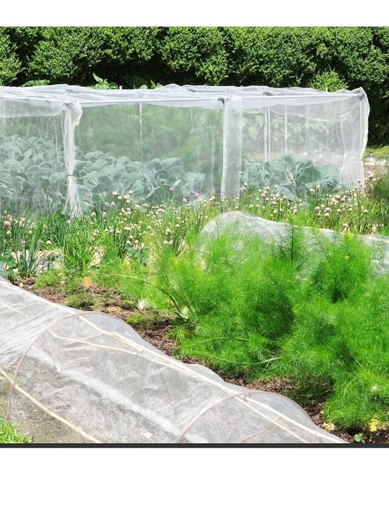 Insect Netting Mesh Garden Netting Protection Vegetable Net Plant Protect Netting Grow Tunnel Insect Protect Netting For Plant Fruits Flowers Crops(2.5M*6M)
