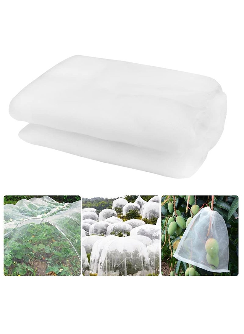 Insect Netting Mesh Garden Netting Protection Vegetable Net Plant Protect Netting Grow Tunnel Insect Protect Netting For Plant Fruits Flowers Crops(2.5M*6M)