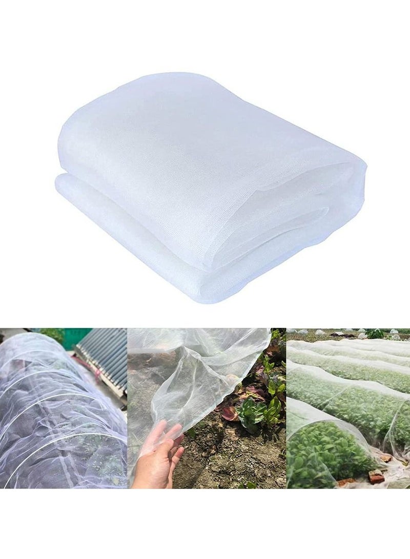 Insect Netting Mesh, Garden for Plants Fine Mesh Vegetable Protection Plant Vegetables Flowers Fruits Outdoors 2.5 x 10m