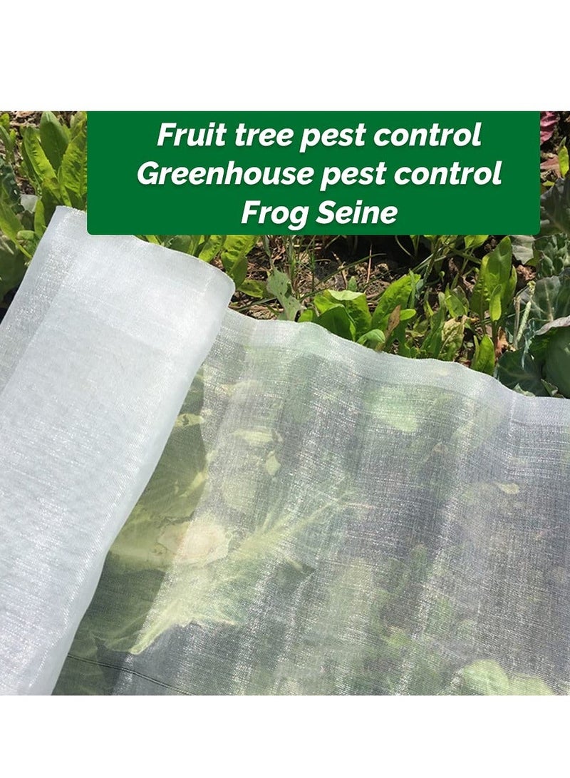 Insect Netting Mesh, Garden Netting for Plants Garden Netting Fine Mesh Insect Netting Vegetable Netting Protection Plant Protection Netting for Vegetables Flowers Fruits Garden Outdoors 2.5 x 10m