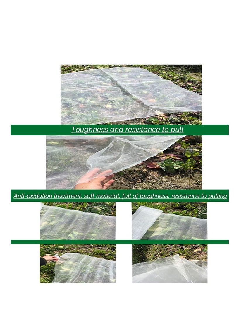 Insect Netting Mesh, Garden Netting for Plants Garden Netting Fine Mesh Insect Netting Vegetable Netting Protection Plant Protection Netting for Vegetables Flowers Fruits Garden Outdoors 2.5 x 10m