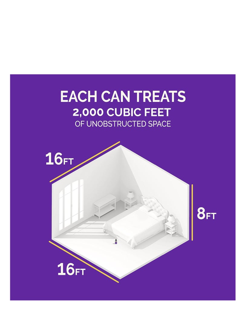 Hot Shot Bed Bug & Flea Fogger, 3 Count (Pack of 1), Kills Fleas Indoors, Get Rid of Fleas In House, Inhibits Reinfestation Up to 7 Months