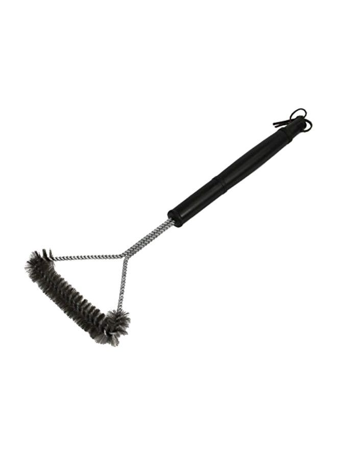 Stainless Steel Grill Brush Silver/Black 18inch