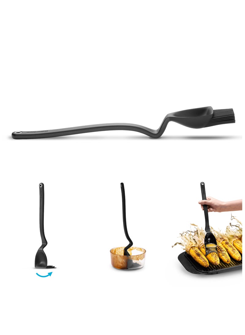 BBQ Brizzle - Scoop Baste Drizzle Brush, Black