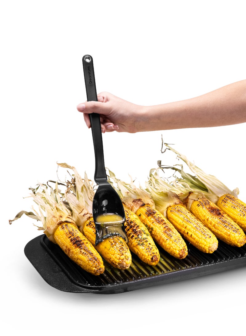 BBQ Brizzle - Scoop Baste Drizzle Brush, Black