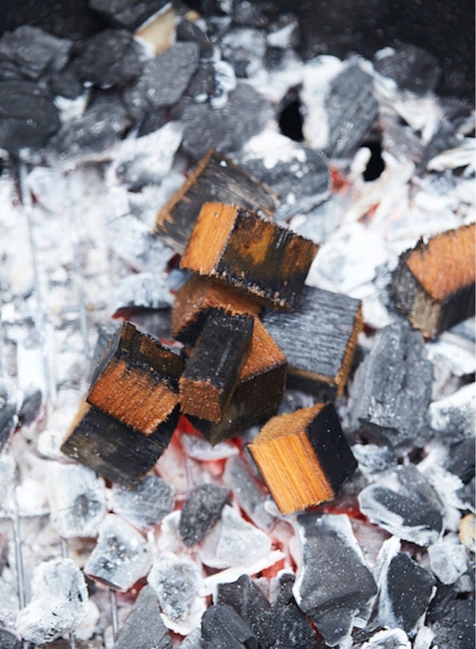 Barbecook wood chunks peach 900g