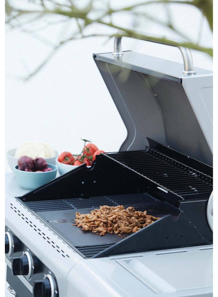 Barbecook universal cooking griddle of enamelled cast iron black