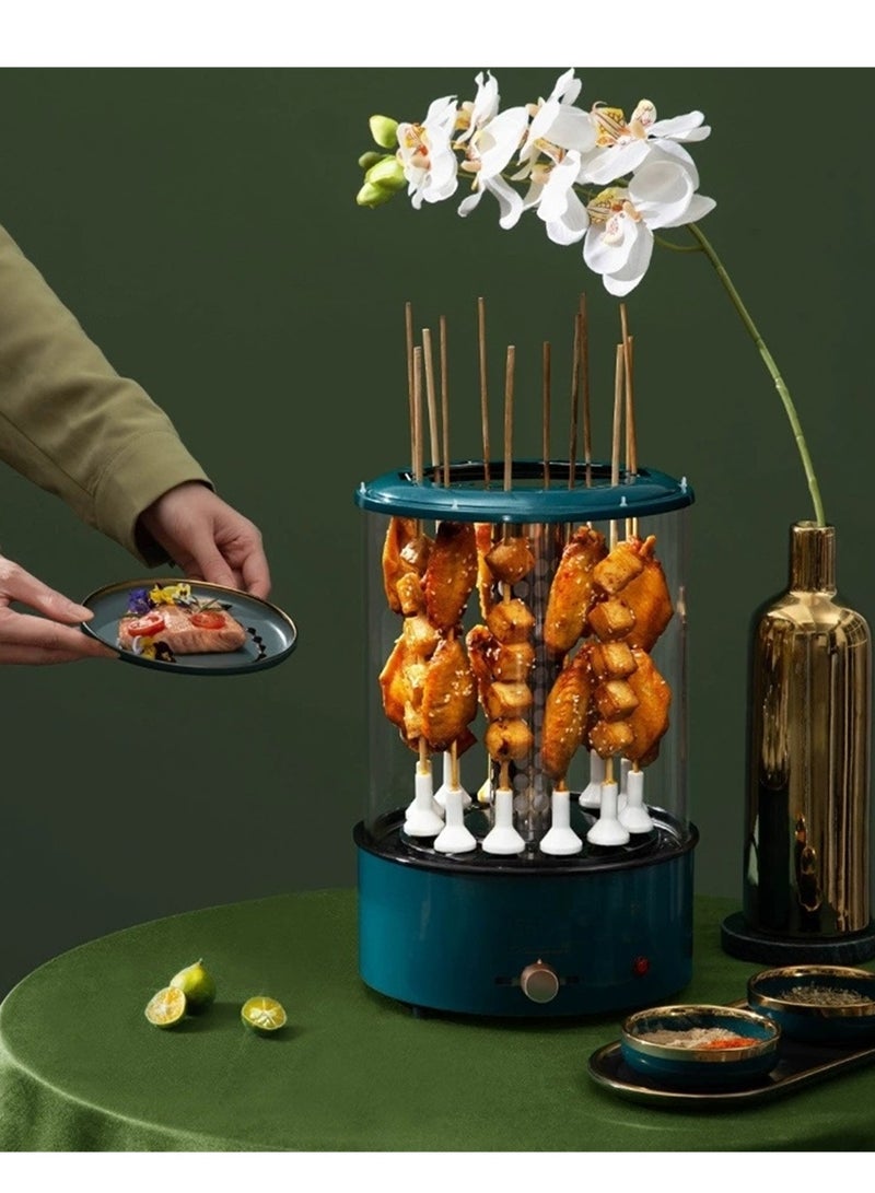 BBQ machine smokeless electric barbecue stove automatic rotating barbecue machine electric BBQ stove household barbecue stove barbecue pot