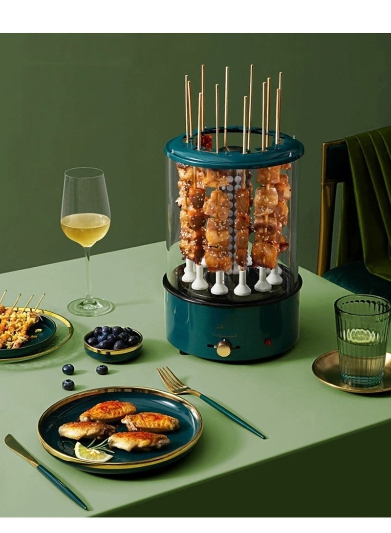 BBQ machine smokeless electric barbecue stove automatic rotating barbecue machine electric BBQ stove household barbecue stove barbecue pot