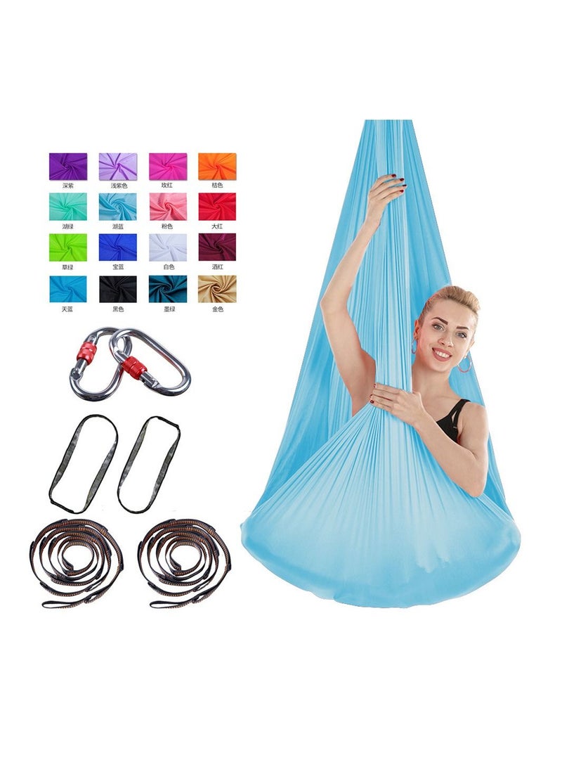 1 Sets Comfortable Wear-Resistant Aerial Yoga Hammock Size 400*280cm