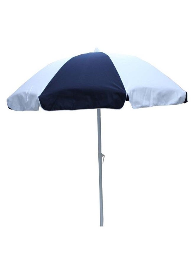 Heavy Duty Foldable Tilt Umbrella Navy Blue/White