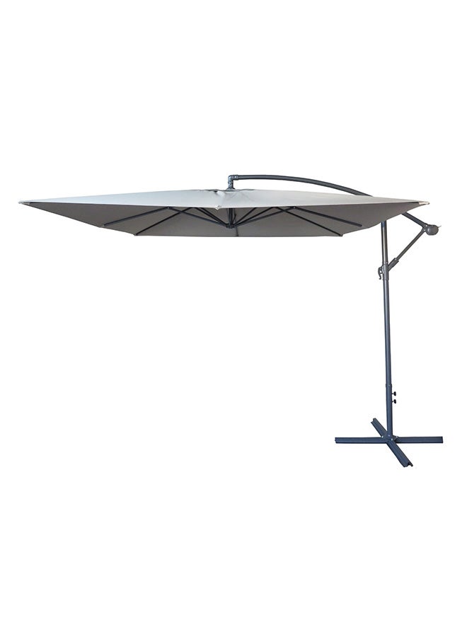 Cantilever Square Shape Garden Umbrella Brown 2.5meter