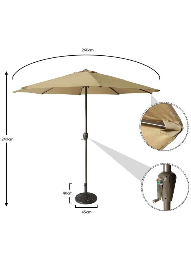 Parasol Umbrella Beige/Black