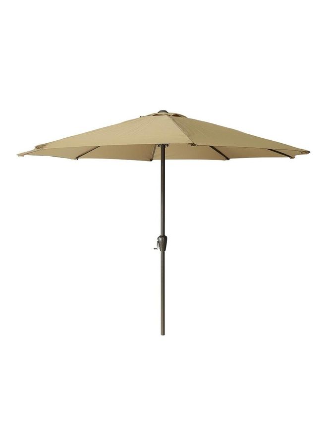 Garden Pole Umbrella with UV Protection and Fade-Resistant Fabric Brown 260x200cm