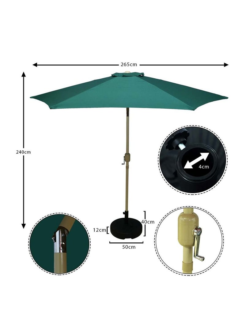 Waterproof Parasol Umbrella With Base