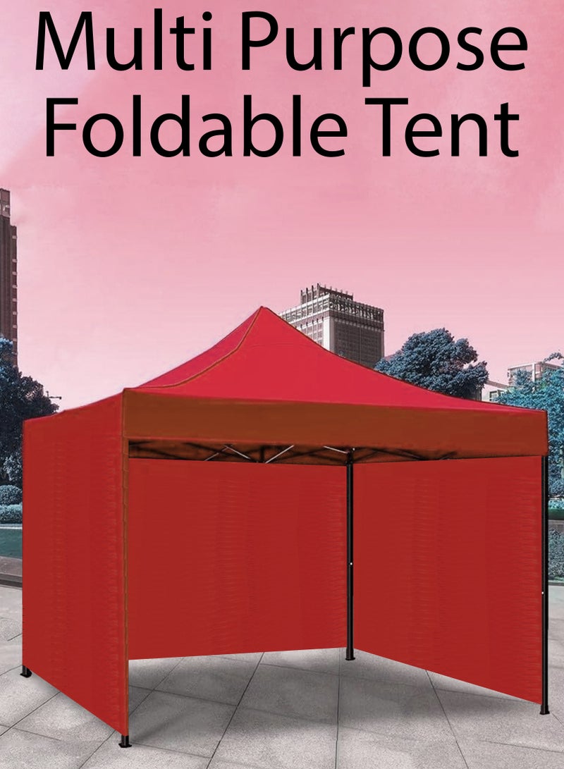 Portable 3x3m Steel Frame Ground Tent – Waterproof, UV Protected Canopy for Outdoor Events, Parties, and Camping