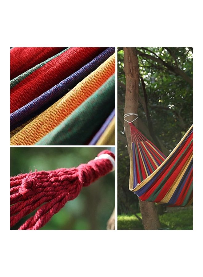 Single Canvas Thickening Hammock Multicolour