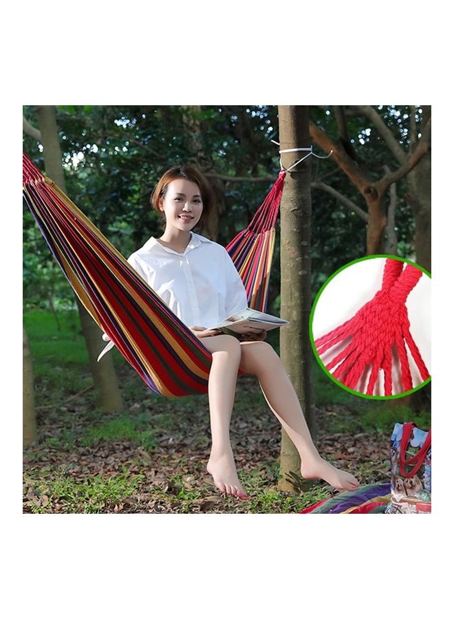 Single Canvas Thickening Hammock Multicolour