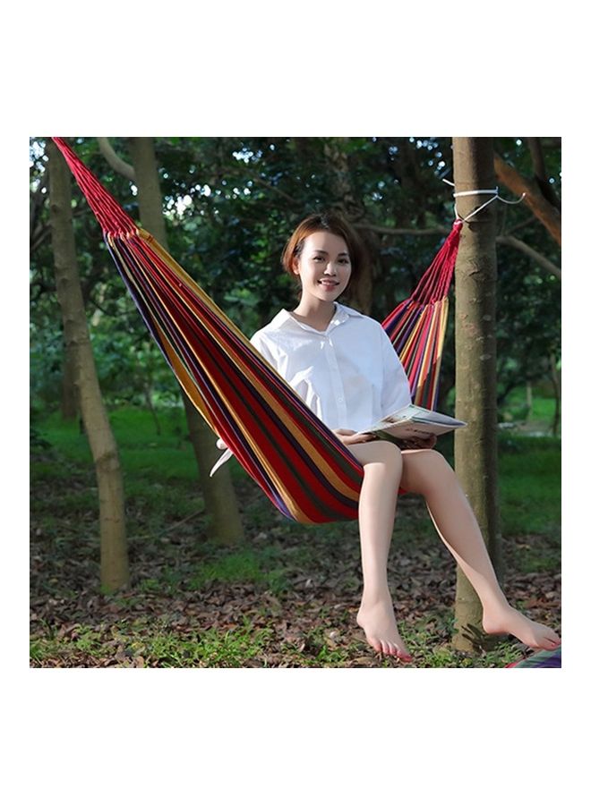 Single Canvas Thickening Hammock Multicolour