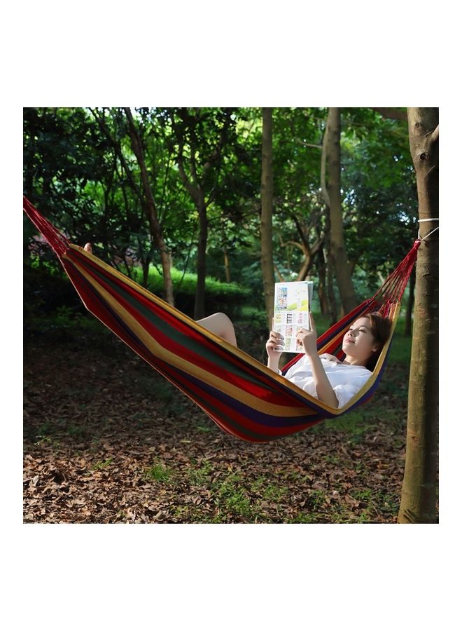 Single Canvas Thickening Hammock Multicolour