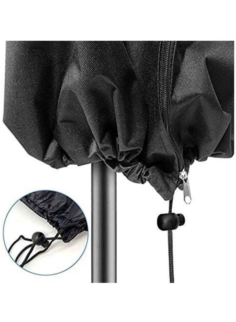 Protective Parasol Cover with Rod, Cantilever Parasol Protective Cover 2 to 4 m Large Umbrella Cover Weatherproof UV Anti Windproof and Snow Safe Outdoor for Cantilever Parasol