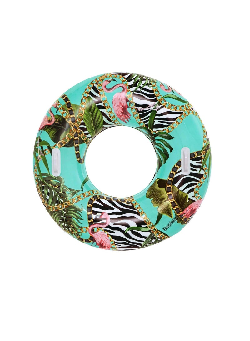 Bestway Vinyl Floral Fantasy Inflatable Swim Ring (1.14 m)