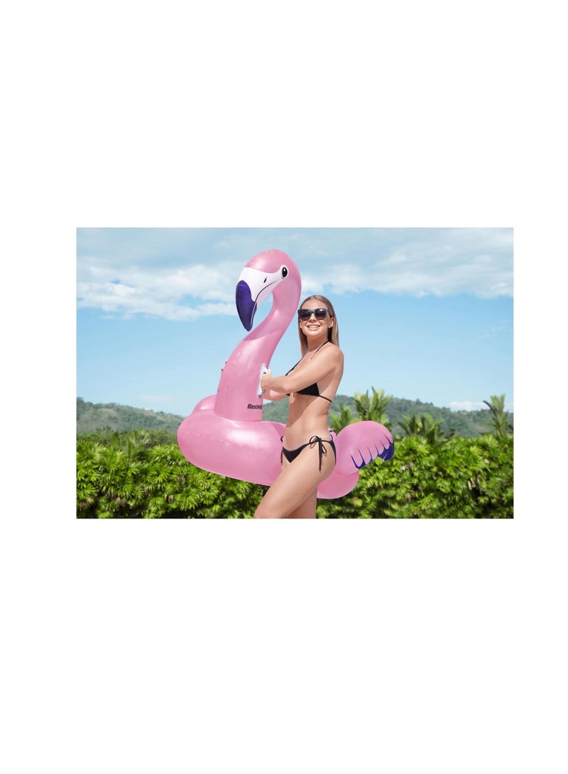 Bestway Vinyl Luxury Flamingo Inflatable Ride-On (1.53 x 1.43 m)