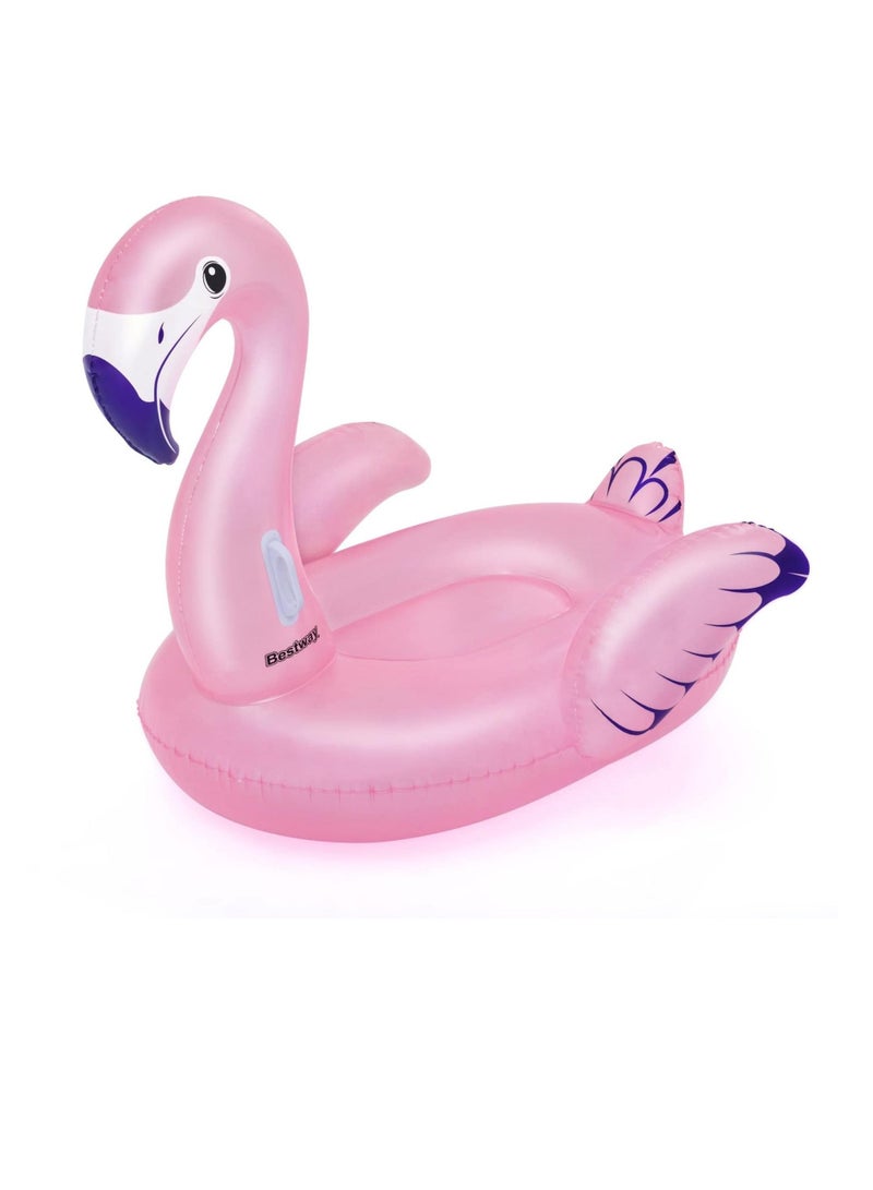 Bestway Vinyl Luxury Flamingo Inflatable Ride-On (1.53 x 1.43 m)