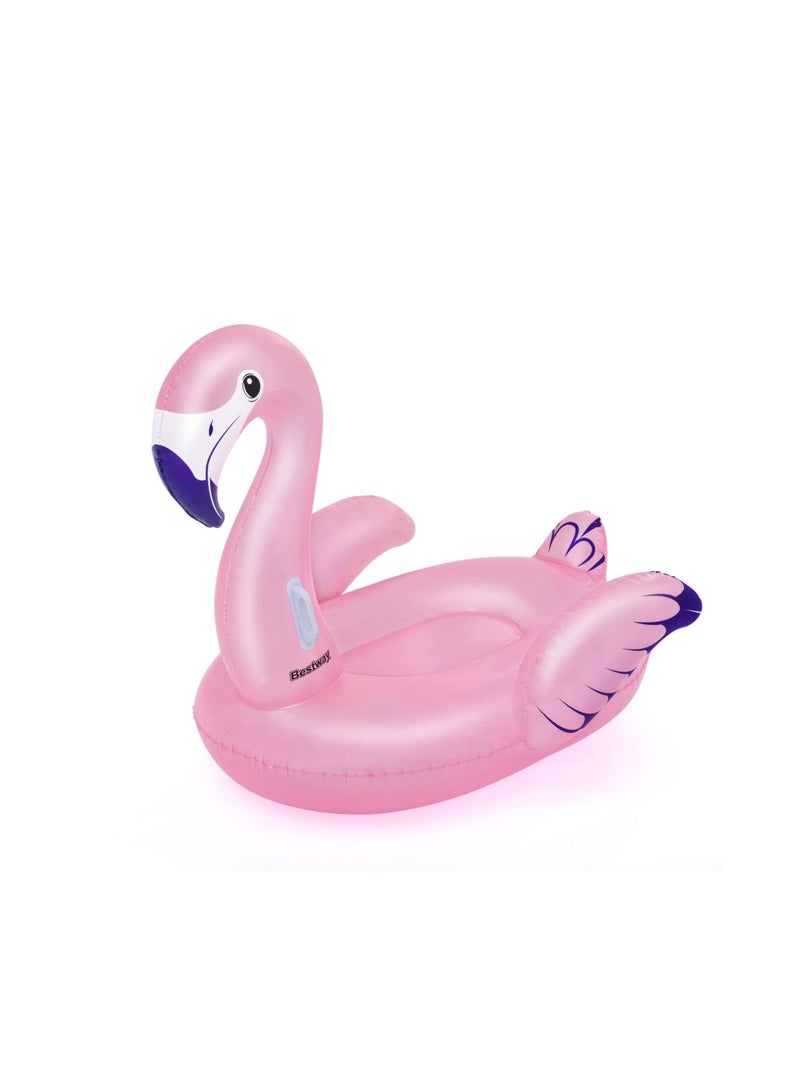 Bestway Vinyl Luxury Flamingo Inflatable Ride-On (1.53 x 1.43 m)