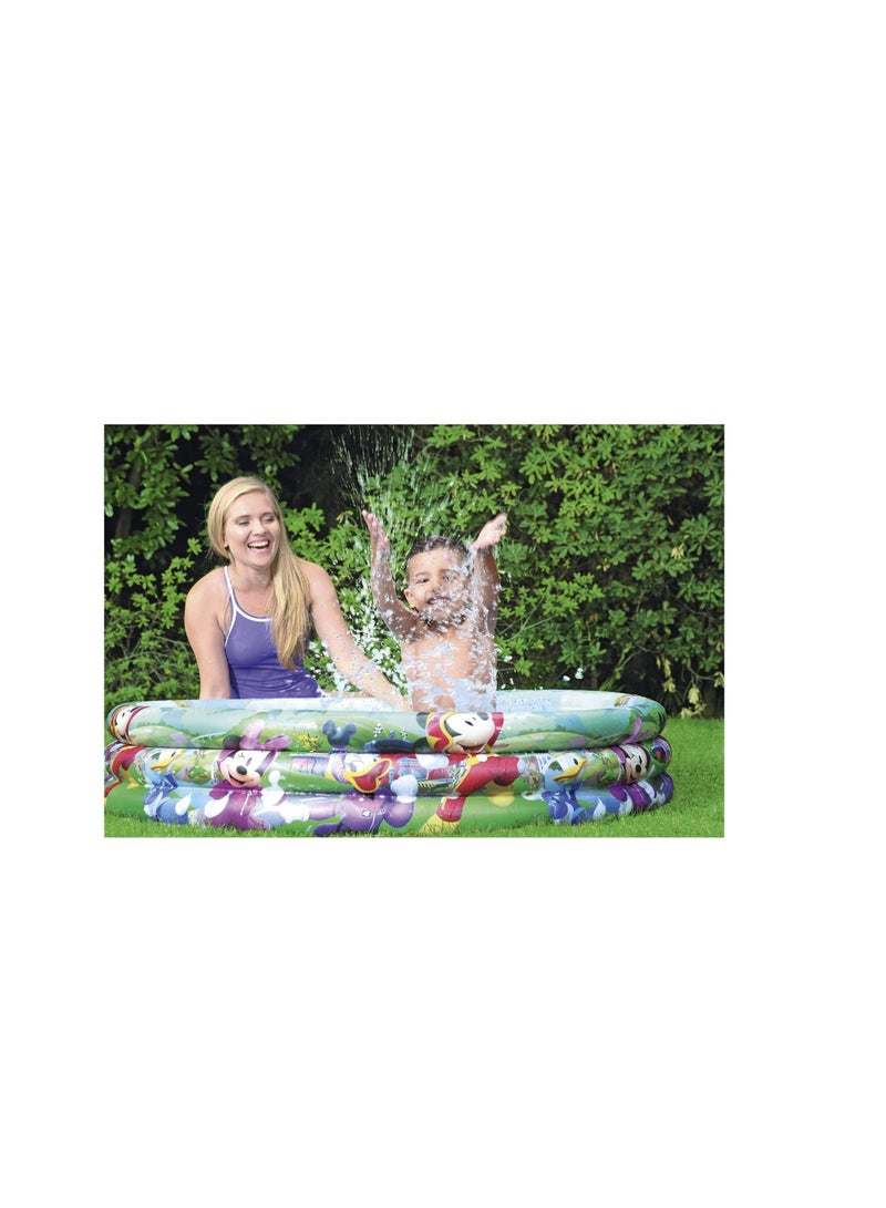 Bestway 3-Ring Mickey Inflatable Pool (122 x 122 x 25 cm)