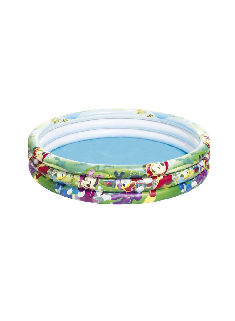 Bestway 3-Ring Mickey Inflatable Pool (122 x 122 x 25 cm)