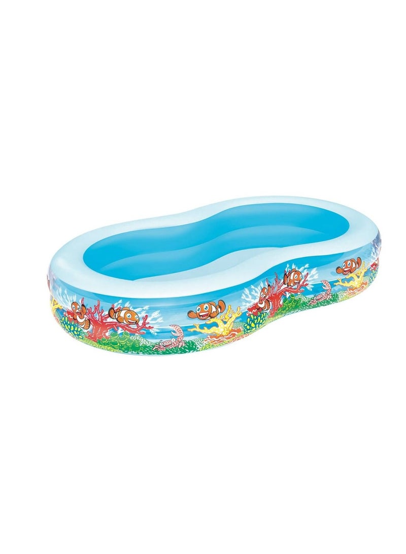 Bestway Play Pool Set (261.6 x 45.7 x 157.5 cm, Multicolored)