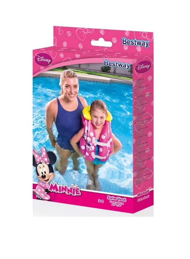 Bestway Swim Vest (51 x 46 cm, Pink/Yellow)