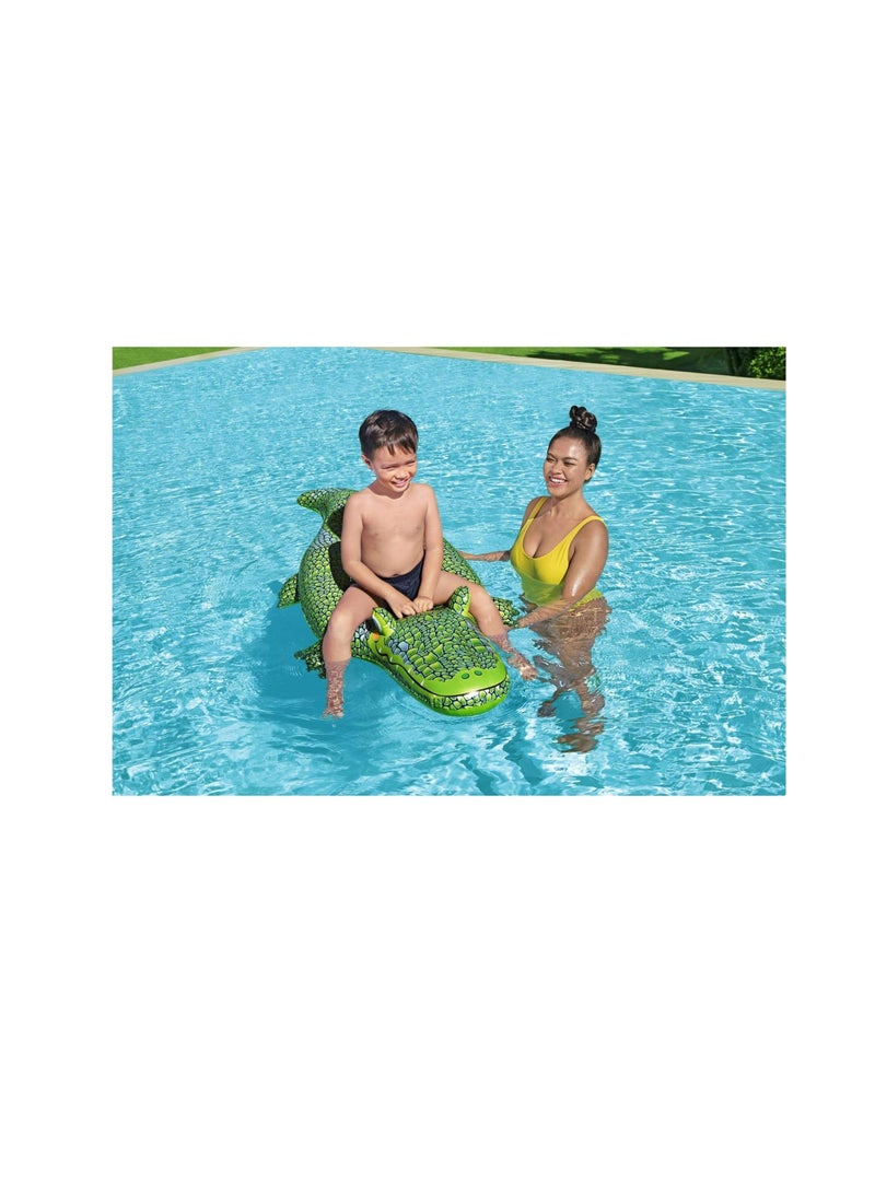 Bestway Vinyl Crocodile Inflatable Ride-On (152 x 71 cm)