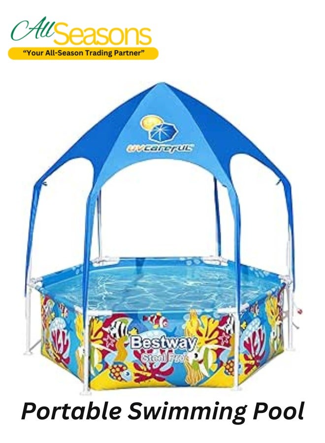 Bestway portable swimming pool - Steel Pro Max Pool Set 1.83M - kids swimming pool - swimming pool for garden - swimming pool for home - garden decor