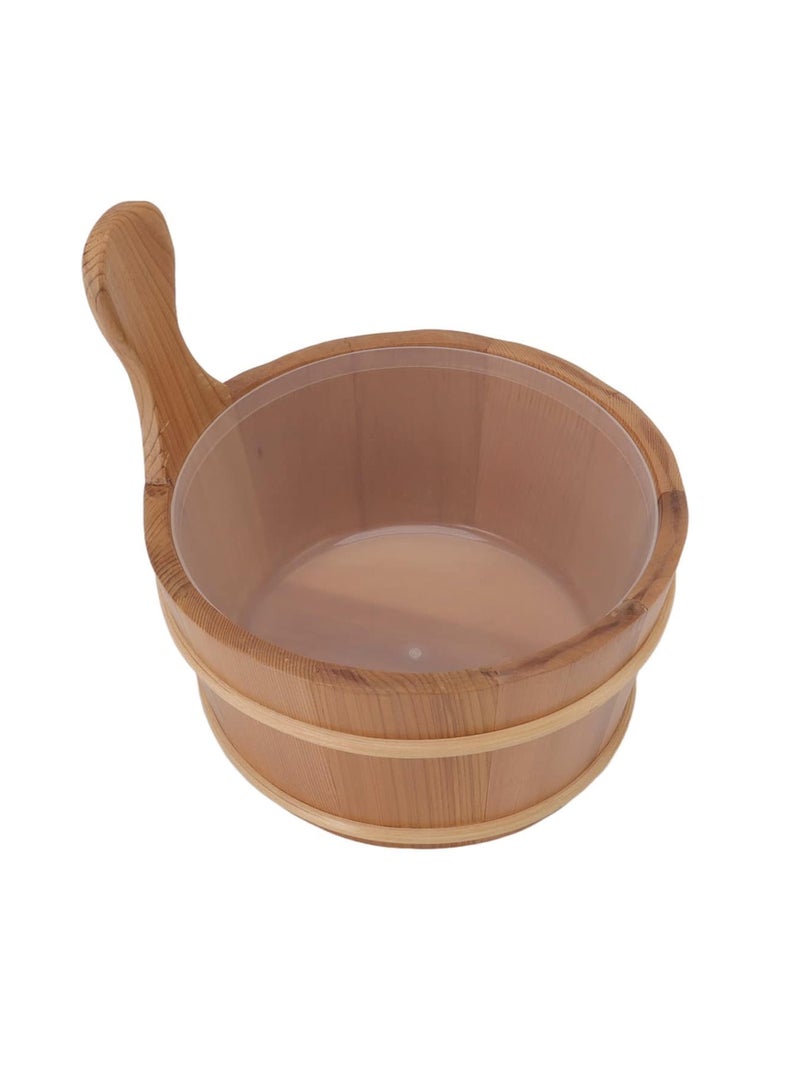 Wooden Sauna Bucket, Steaming Accessories 4L