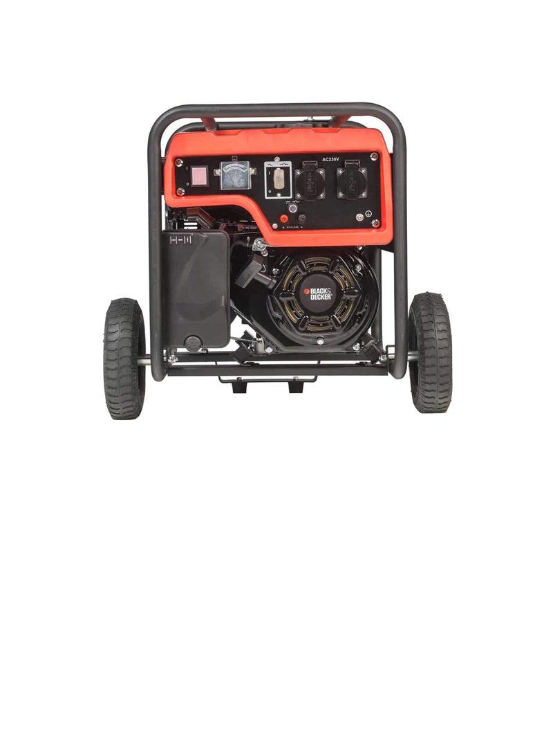 Black and Decker 3000 Petrol Generator - Black and Red, 2700 W