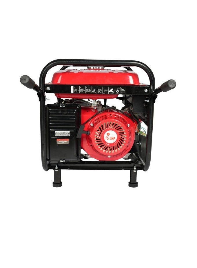 AFRA Gasoline Generator, 5.5KW Maximum, Recoil and Electric Start, 190F Engine, Compact Design, Low Noise, Accessories Included, AFT-5500PGRD