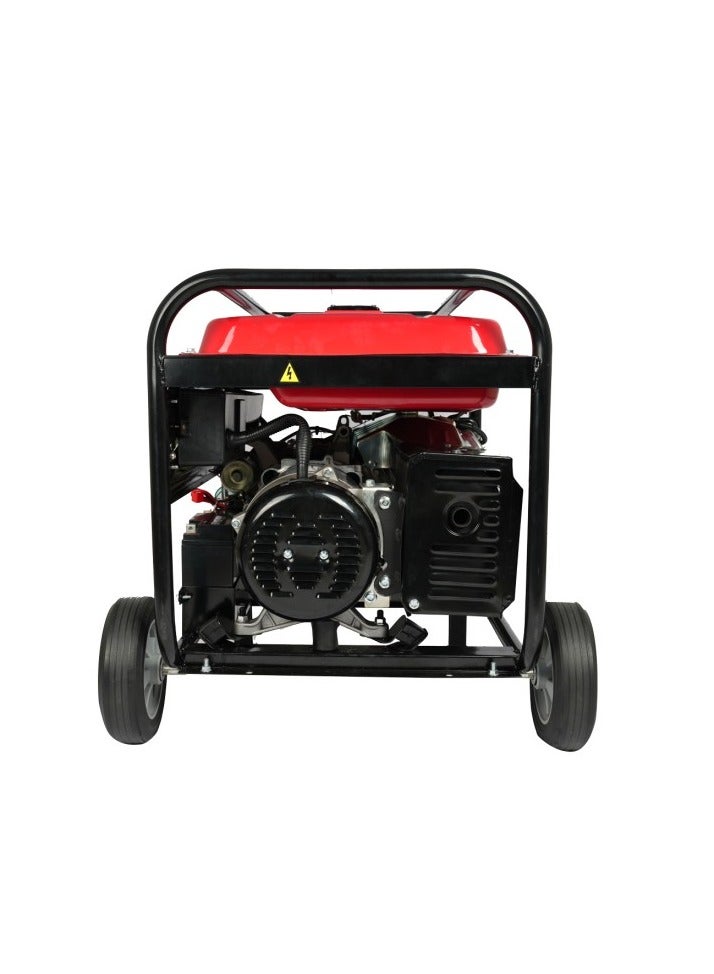 AFRA Gasoline Generator, 5.5KW Maximum, Recoil and Electric Start, 190F Engine, Compact Design, Low Noise, Accessories Included, AFT-5500PGRD