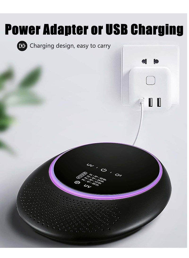 Smart Pet Smell Deodorizer, Ozone Machine Odor Removal, Portable Ozone Generator with 10,000mAh Battery, Odor Eliminator for Home , Room Deodorizer for Pets, Closet, Toilet