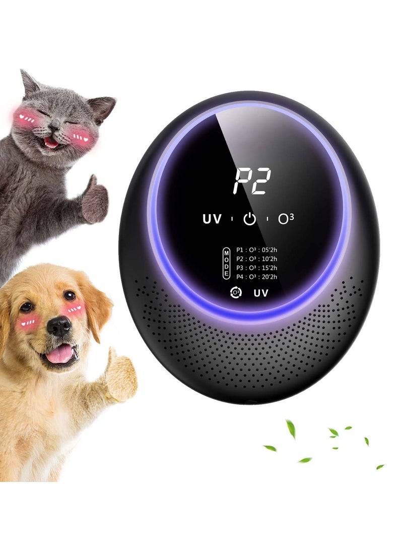 Smart Pet Smell Deodorizer, Ozone Machine Odor Removal, Portable Ozone Generator with 10,000mAh Battery, Odor Eliminator for Home , Room Deodorizer for Pets, Closet, Toilet